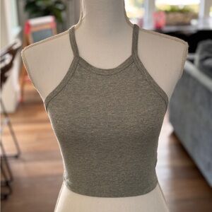 Grey Cropped Tank